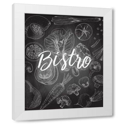Chalkboard Kitchen 2 White Modern Wood Framed Art Print by Allen, Kimberly