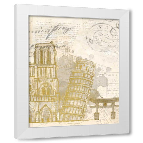 Bucket List B White Modern Wood Framed Art Print by Allen, Kimberly