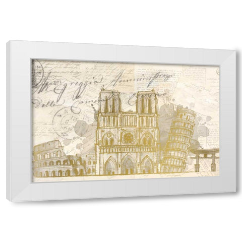 Bucket List White Modern Wood Framed Art Print by Allen, Kimberly