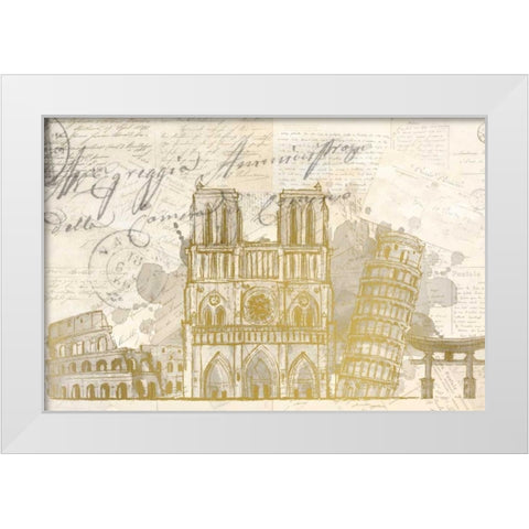 Bucket List White Modern Wood Framed Art Print by Allen, Kimberly