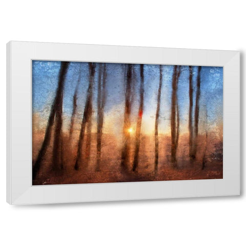 Sunset White Modern Wood Framed Art Print by Allen, Kimberly