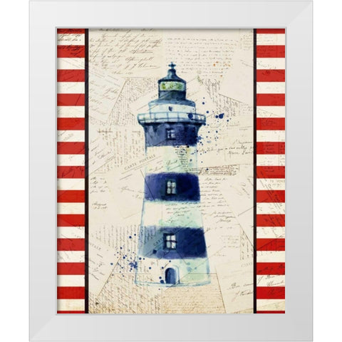 Postcards from the Sea 1 White Modern Wood Framed Art Print by Allen, Kimberly