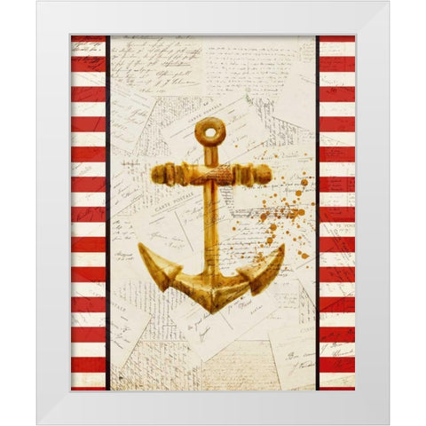 Postcards from the Sea 2 White Modern Wood Framed Art Print by Allen, Kimberly