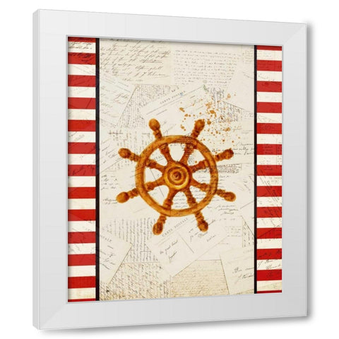 Postcards from the Sea 4 White Modern Wood Framed Art Print by Allen, Kimberly