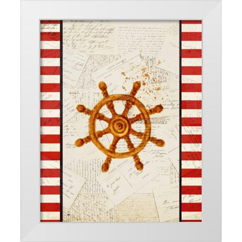 Postcards from the Sea 4 White Modern Wood Framed Art Print by Allen, Kimberly