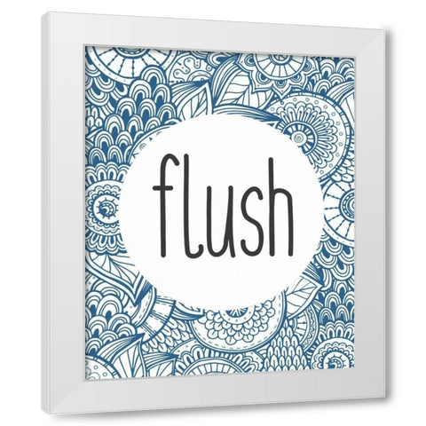 Wash 3 White Modern Wood Framed Art Print by Allen, Kimberly