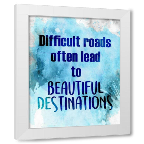Beautiful Destinations White Modern Wood Framed Art Print by Allen, Kimberly