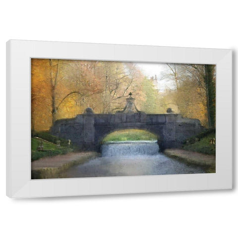 Across the Bridge White Modern Wood Framed Art Print by Allen, Kimberly