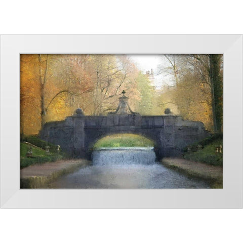 Across the Bridge White Modern Wood Framed Art Print by Allen, Kimberly