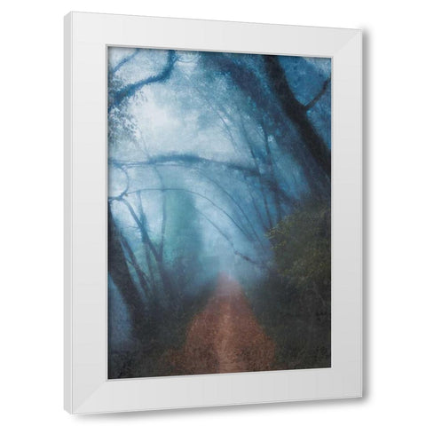Forest Blues White Modern Wood Framed Art Print by Allen, Kimberly