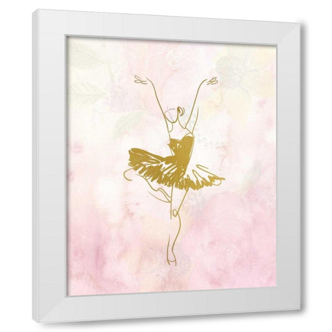 Movement 1 White Modern Wood Framed Art Print by Allen, Kimberly