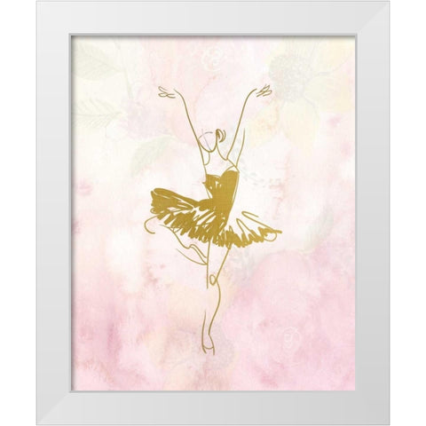 Movement 1 White Modern Wood Framed Art Print by Allen, Kimberly