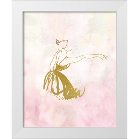 Movement 2 White Modern Wood Framed Art Print by Allen, Kimberly