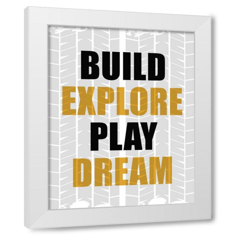 Build Explore 2 White Modern Wood Framed Art Print by Allen, Kimberly