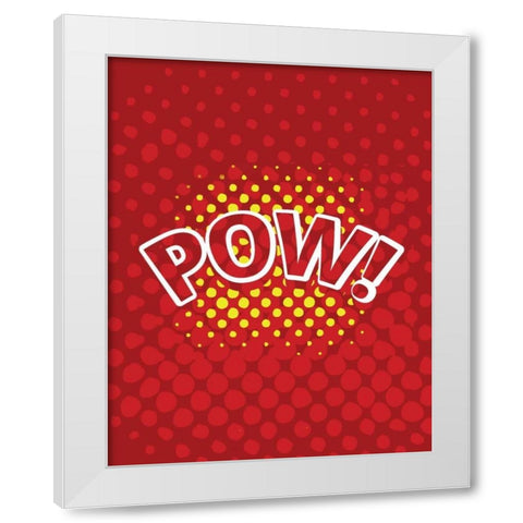 Super 1 White Modern Wood Framed Art Print by Allen, Kimberly