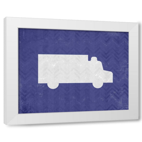 Lets Drive 3 White Modern Wood Framed Art Print by Allen, Kimberly