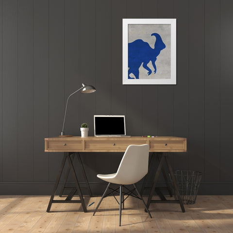 Rawr 3 White Modern Wood Framed Art Print by Allen, Kimberly