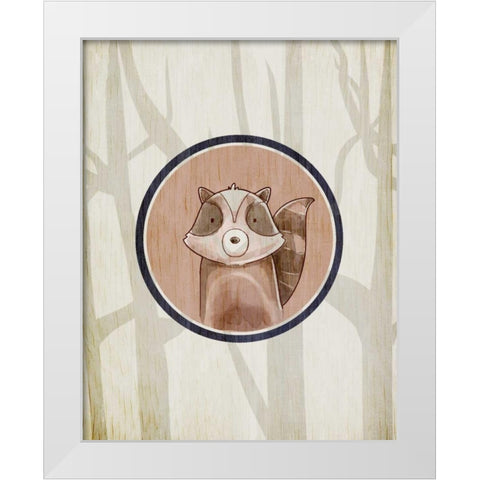 Forest Animals 1 White Modern Wood Framed Art Print by Allen, Kimberly