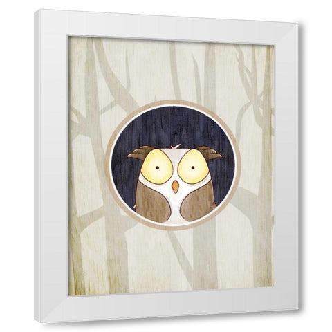 Forest Animals 2 White Modern Wood Framed Art Print by Allen, Kimberly