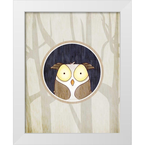 Forest Animals 2 White Modern Wood Framed Art Print by Allen, Kimberly