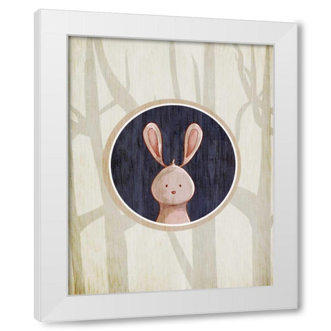Forest Animals 4 White Modern Wood Framed Art Print by Allen, Kimberly