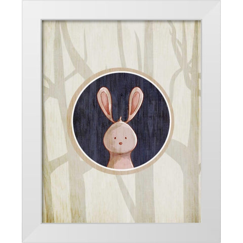 Forest Animals 4 White Modern Wood Framed Art Print by Allen, Kimberly