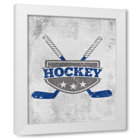 Lets Play 1 White Modern Wood Framed Art Print by Allen, Kimberly