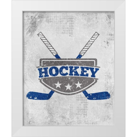 Lets Play 1 White Modern Wood Framed Art Print by Allen, Kimberly