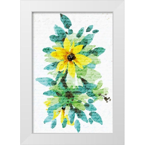 Watercolor Floral 1 White Modern Wood Framed Art Print by Allen, Kimberly