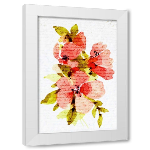 Watercolor Floral 2 White Modern Wood Framed Art Print by Allen, Kimberly