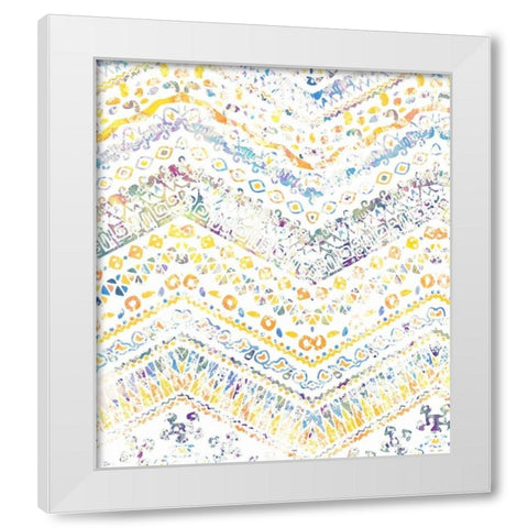Ethnic Watercolor White Modern Wood Framed Art Print by Allen, Kimberly