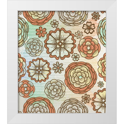 Joyful White Modern Wood Framed Art Print by Allen, Kimberly