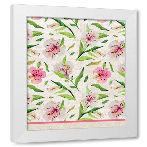 Pink Day White Modern Wood Framed Art Print by Allen, Kimberly