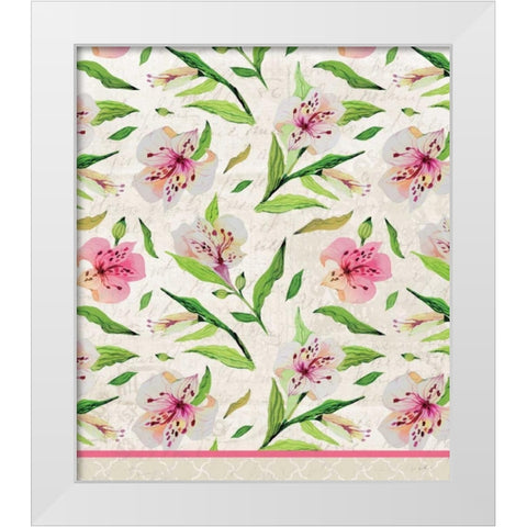 Pink Day White Modern Wood Framed Art Print by Allen, Kimberly