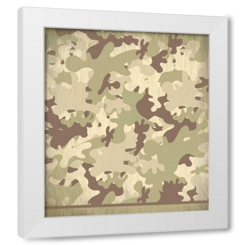 Camo White Modern Wood Framed Art Print by Allen, Kimberly