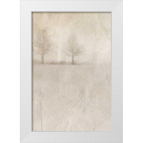 Misty Dawn 1 White Modern Wood Framed Art Print by Allen, Kimberly