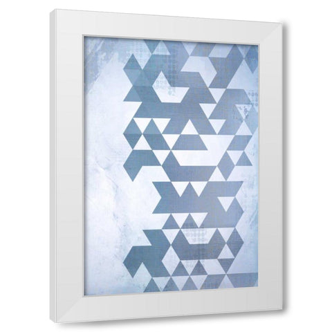 Disrupted Time White Modern Wood Framed Art Print by Allen, Kimberly