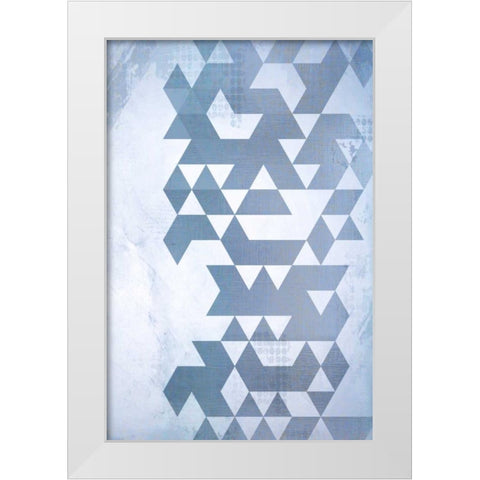 Disrupted Time White Modern Wood Framed Art Print by Allen, Kimberly