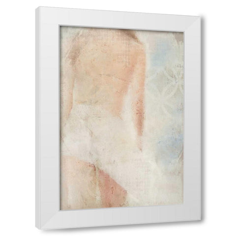 Beach Walk White Modern Wood Framed Art Print by Allen, Kimberly