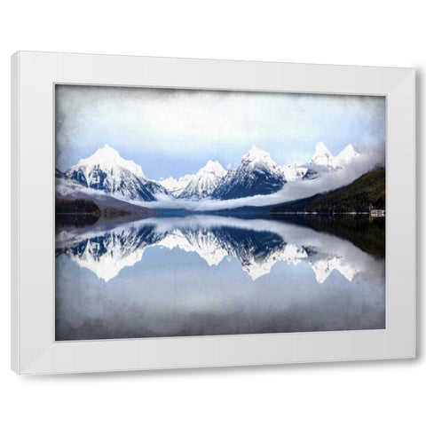 Mountainside White Modern Wood Framed Art Print by Allen, Kimberly
