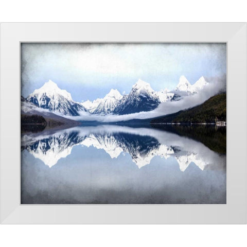 Mountainside White Modern Wood Framed Art Print by Allen, Kimberly