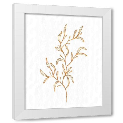 Copper Botanical 2 White Modern Wood Framed Art Print by Kimberly, Allen
