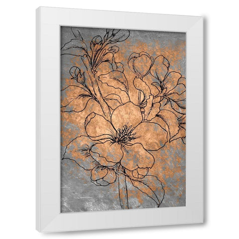 Blossoms White Modern Wood Framed Art Print by Kimberly, Allen