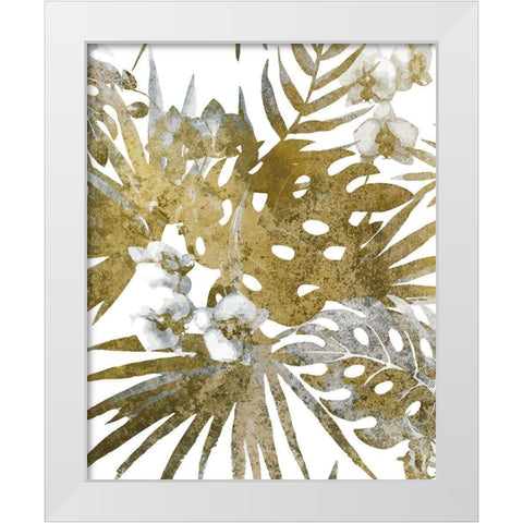 Tropic Bloom 2 White Modern Wood Framed Art Print by Kimberly, Allen