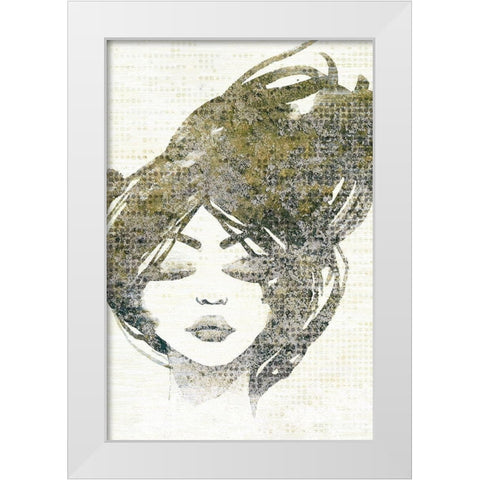 Golden Dreams 2 White Modern Wood Framed Art Print by Kimberly, Allen