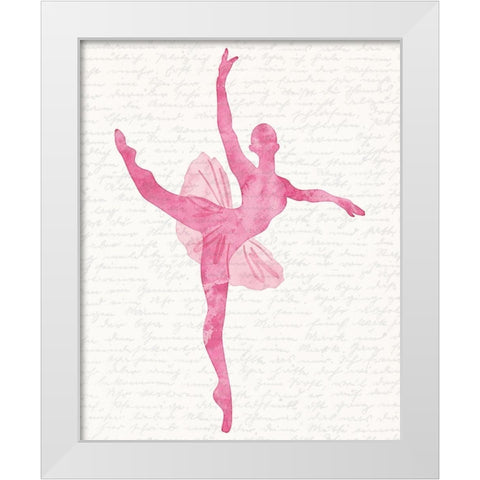 Dance 1 White Modern Wood Framed Art Print by Kimberly, Allen