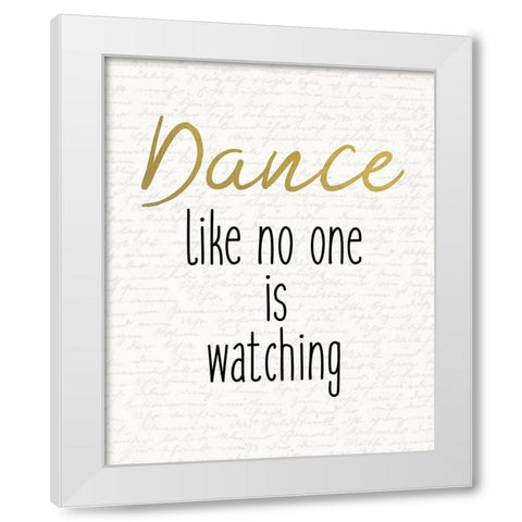 Dance 2 White Modern Wood Framed Art Print by Kimberly, Allen