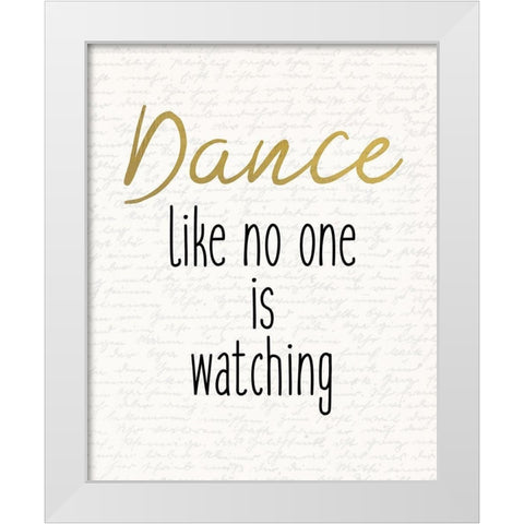 Dance 2 White Modern Wood Framed Art Print by Kimberly, Allen