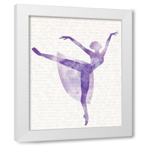 Dance 3 White Modern Wood Framed Art Print by Kimberly, Allen