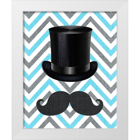 Little Man 1 White Modern Wood Framed Art Print by Kimberly, Allen